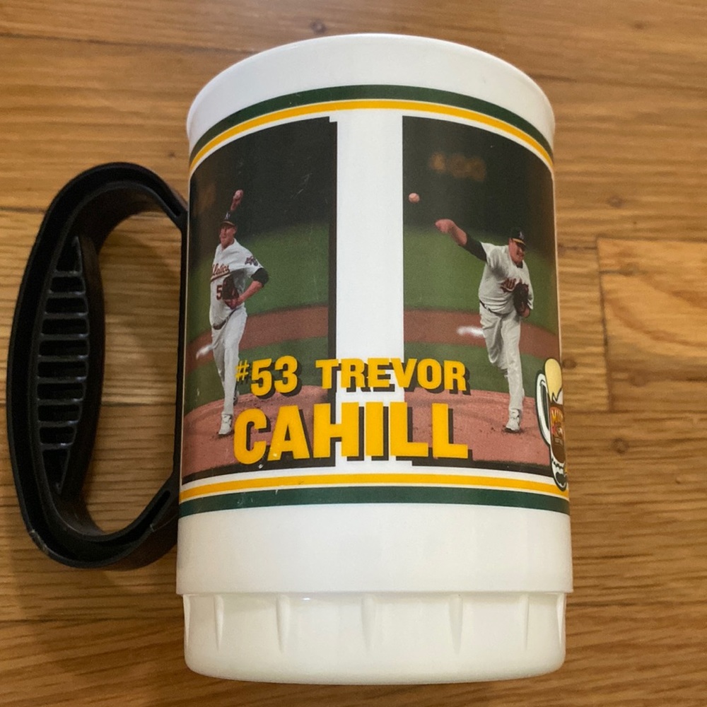 Athletic A’s Trevor Cahill #53 plastic mug
